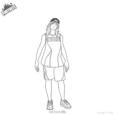 Free printable Red Roots Billie 02 Coloring Page - Free PDF Printable Fortnite Coloring Sheets coloring page